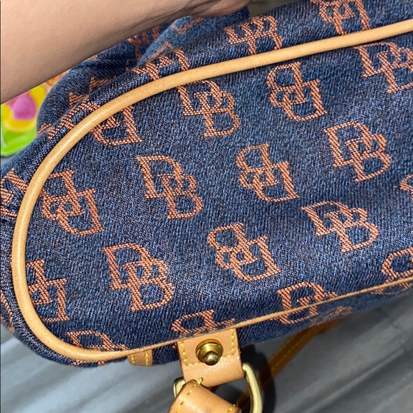 Dooney and Bourke mini monogram denim backpack - Picture 5 of 6